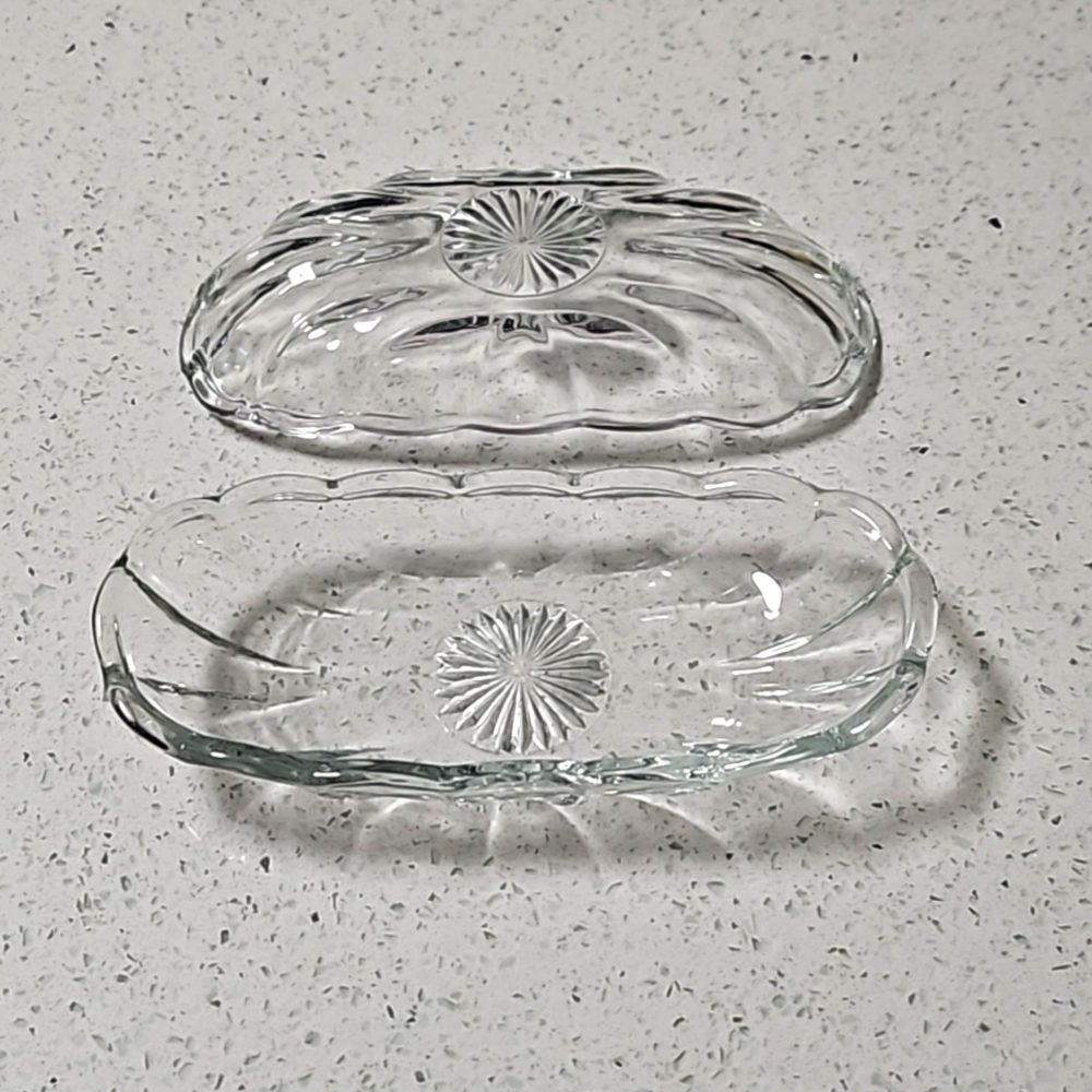 🍌🍨Set of 2 Vintage Anchor Hocking Banana Split Dishes